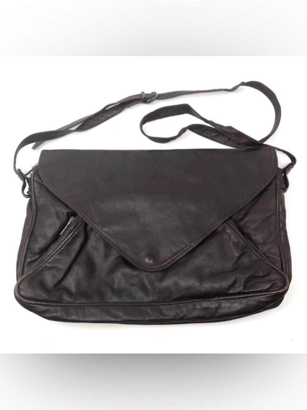 ENNY vintage, c1970s leather bag, made in Italy